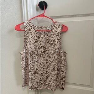 Leopard Print Sleeveless Top